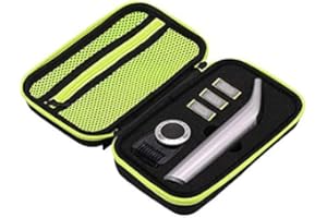 YINKE Étui de Voyage pour Tondeuse et Rasoir Philips OneBlade Pro QP6520, QP6510, Coque Rigide en EVA avec éponge, Housse de Protection pour OneBlade Pro (Jaune), Vert pour Qp65, Moderne