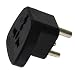 Produktbild Indien Adapter, Reisestecker für Indien, Ägypten, Kenia, Mauritius, Sambia, Uruguay, Malta, Brunei, Irak (Schwarz)