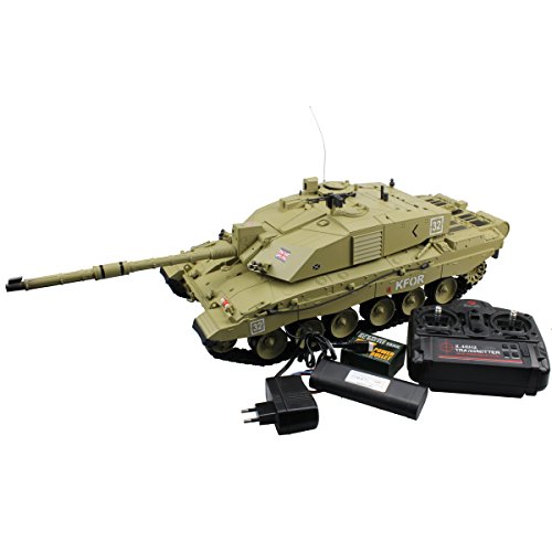 Hugine 2.4Ghz 1/16 Emulational British Challenger 2 RC Main Battle Tank With Smoke and Sound Effect