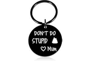 HZJ-AIGO Funny Gifts for Teenage Boys Girls,Love Mum Keychain,Novelty Gifts,Stocking Fillers for Teenage Boys Girls