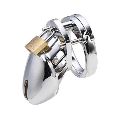 Adult Toys Women Viberate Metal Male Padlock Chastity Device Bind Toys Bondage Rooster Cage Male Lock Happy Toys,40mm,