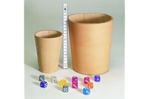 Weible Spiele XL Würfelbecher aus Rindsleder, 12 cm hoch