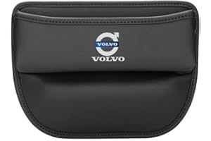 TYAGY 1 Stück Autositz Gap Aufbewahrungsbox für Volvo XC60 XC40 S60 S90 Leder Autositz Seitentaschen Organizer Auslaufsicher Multifunktionaler Zubehör,B