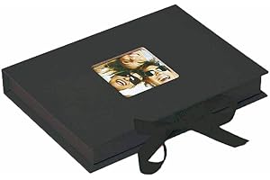 walther design Cajas de Almacenamiento Negras con Tapa Recortada, Fun FB-112-B