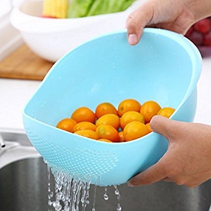 CONNECTWIDE Plastic Washing Bowl & Strainer,21*12*8 cm, (1 pcs) Assorted color RS.310 (72.00% Off) - Amazon