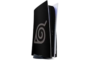 DEINDESIGN skin compatibile con Sony Playstation 5 PS5 Disc Edition pellicola adesivi Konoha Logo Naruto Shippuden