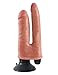 Produktbild King Cock Double Penetrator Doppel-Penis-Vibrator hautfarben