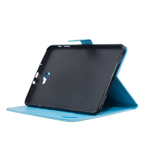 Samsung Galaxy Tab A 10.1″ T580 Hülle, COLJOY Samsung Galaxy Tab A 10.1″ SM-T580 T585 Kunstledertasche PU Schutzhülle Tasche Leder Brieftasche Hülle Case Cover mit praktischer Ständerfunktion und Auto Sleep / Wake Up Funktion, BF-Hellblau - 4