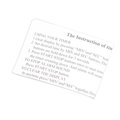 lzn Rund Elektronischer Timer Display Digital Küchentimer mit Magnet und Stand - 6