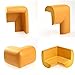 Beyondfashion 4 x Baby Corner Edge Cushions Desk Table Cover Protector Child Safety Guard - Light Brown