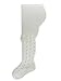 4 Pairs of Baby Girls' White Cotton Pelerine Tights (Newborn) - UK Made by SocksAndTights