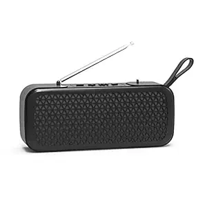 RUilY Bluetooth Speaker L8 Plus Mini Soundbar with Mobile Holder (Black)