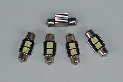 5x LED Bulb 31mm (d6.3) White Interior Lighting for Boat Camping
