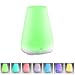 Price comparison product image Aroma Diffuser, Sunvito 100ml Ultrasonic Humidifier Oil Diffuser with 7 Color-changing LED Lights Waterless Auto off for Home,Yoga,Spa,Office,Bedroom,Baby Room