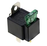 rele 4 pines 12v Alta calidad JD1912 Fused en/off 4 pines relé de coche 12 V 30 A Normalmente Abierto contactos 30 Amp coche bicicleta Van