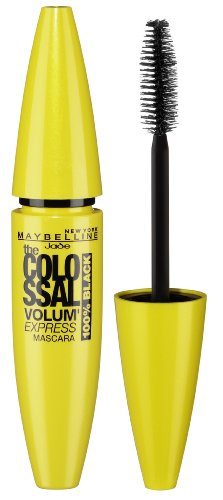Maybelline New York The Colossal Volum' Express Mascara / Wimperntusche schwarz (einmal Auftragen – Kolossales Volumen) , 1er Pack