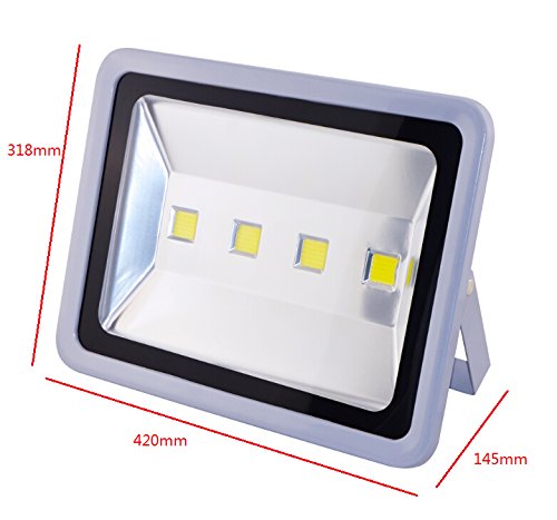 SLPRO® 200W Superhelle LED Fluter grau, ersetzt 500W Hochdrucknatriumlampe, wasserfest, Kaltweiß, 6000K, 120° Abstrahlwinkel, LED Flutlicht, LED Außenleuchten, LED Flutlichtstrahler, LED Strahler Scheinwerfer für Werbetafeln, Schaufenster, Gärten, Terrasse, Hof, RasenSportplatz Fußballplatz Firmenschild usw. - 6