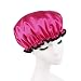 Stylish Design Waterproof Double Layer Shower Cap Spa Bathing Caps, Rose RS.1643.00