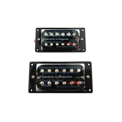 Musiclily Set de Humbucker 50mm Pastilla del Mástil y 52mm Pastilla del Puente para Guitarra Telecaster,Negro