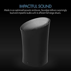 Alternative view of Portronics Soundpot 20W Wireless Bluetooth Portable Speaker with 360° immersive Sound, Upto 6 Hours Playtime, in Built Mic, TWS Mode, Easy Control, Strong Lanyard, Type C Fast Charging(Black)