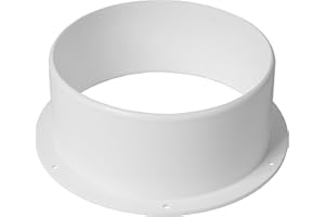 REPA MARKET 150 mm Bride de connecteur de conduit, bride de tuyau droite en plastique pour système de ventilation de chauffage et de refroidissement (15 cm)