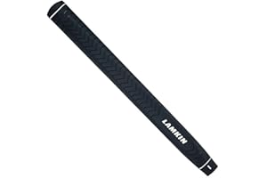 Lamkin Grip de putter unisexe en cordon gravé profond, noir, standard