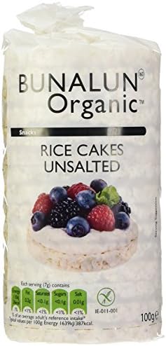 Bunalun Organic Unsalted Rice Cakes (Pack of 6)