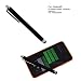 Produktbild Pen - für kapazitive Touchscreens von Nokia zB Microsoft Lumia 530 930 635 630 730 735 530 2520 1320 1520 1020 925 625 820 620 920 900 800 720 510 610 - Stylus Bedienstift Aluminium - schwarz