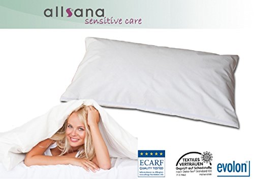 Allsana Allergiker Kissenbezug 40x80 cm Allergie Bettwäsche Anti Milben Encasing Milbenschutz für Hausstauballergiker