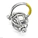 Produktbild TX ZHAORUI Keuschheits Käfig Männer Mit Kurzen Edelstahl-Emaille Stahlkugel Massage Penis Lock Stahlkugel Massage Penis Schloss,44Mm