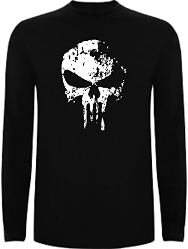 Long Sleeves T-Shirt Punisher EL Castigador Comic Calavera Woman S CCp006