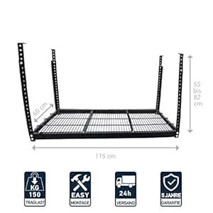 Deckenregal Original STOREWONDER© Regal Garage Kellerregal Metall