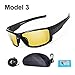 Produktbild Polarisierte Sportfischerbrille For Männer Gafas De Sol Hombre Fahren Radfahren Sonnenbrille Nachtsicht UV400 Sonnenbrille (Color : Yellow)