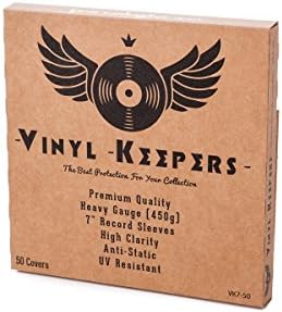 50 x 7" Anti Static 450g Vinyl Keepers Polythene Record Sleeves