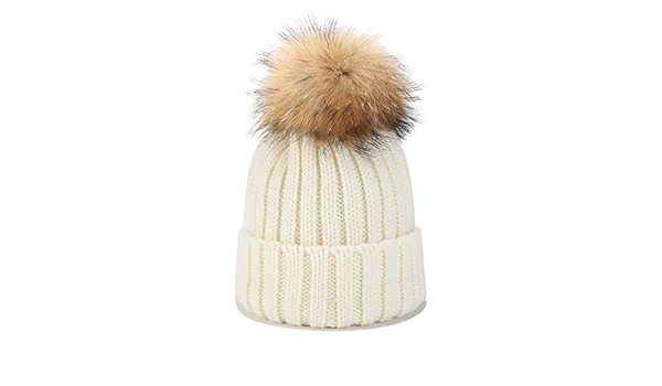 White knit hat womens Clearance