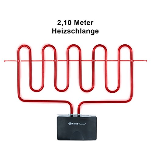 2000 Watt Elektro Grill mit Temperaturregler und Wärmereflektor Gartengrill mit Standfüßen Grillfläche: 45cm x 22cm Inklusive Windfang Barbecue Elektrisch BBQ Tischgrill - 3