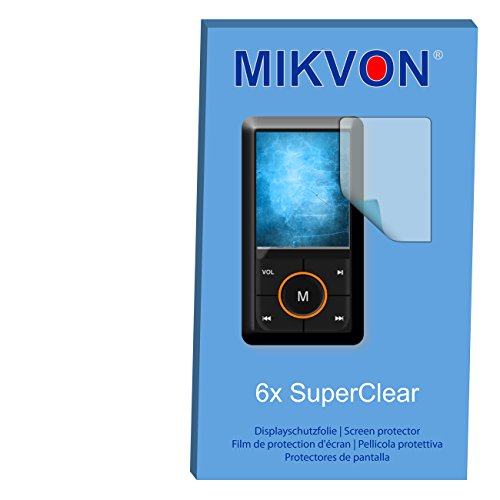 MIKVON 6x films screen protector SuperClear for KubiK Evo - transparent - Made in Germany