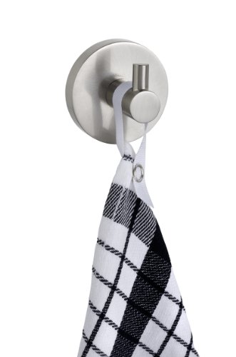 WENKO 20500100 Power-Loc Wandhaken Pineto – Befestigen ohne bohren, Zinkdruckguss, 5.2 x 4 x 5.2 cm, Matt - 3