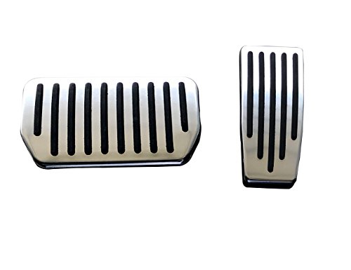 Preisvergleich Produktbild Topfit Customized Fußpedalauflagen Aluminium-Pedalabdeckungen für Modell S und Modell X (ein Satz von 2 Stück)