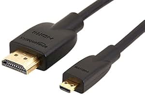 AmazonBasics High-Speed Micro-HDMI to HDMI Cable - 0.9