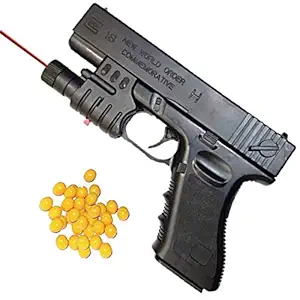 Mallexo Beginner Laser Light Gun Toy with 100+ Bullets for Kids Toys | Multi-Color Air Soft Gun for Boys with Bullets | Pack Long Range Toys Gun with Bullet