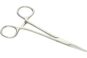 Se 610 FS 10 "Self Locking fórceps recto, acero inoxidable, 650FS