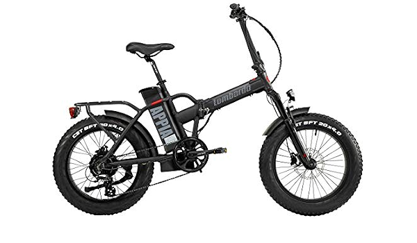 LOMBARDO BICI APPIA Ruota 20 X 4.0 Fat Bike Motore 250w 80Nm Batteria 624Wh  48v 13ah New Gamma 2022 (Black White Matt) : Sport e tempo libero
