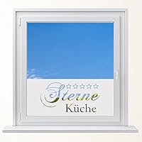 DD Dotzler Design 6416-17 individuelle Sichtschutzfolie Fensterfolie Vogelschutz Milchglas 5 Sterne Küche