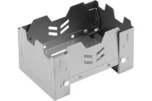 Fire-Maple Lotus Estufa de Alcohol Sólida de Titanio, Estufa de Camping Ultraligera y Plegable para Cocinar al Aire Libre Mochileros