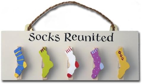 Angelic HenAngelic Hen Odd Sock Organiser 'Socks Reunited' - 30 x 11 cm GREAT GIFT IDEA