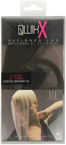 Qwik X 100 Percent Indian Remi Human Hair Tape Hair Extensions Colour 3 Medium Brown 41cm