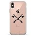 Produktbild Luxendary Air Series Schutzhülle aus Silikon mit 3D-Druck und Luftpolster-Kissen für iPhone XS Max (Modell 2018/2019 mit 16,5 Zoll Bildschirm) transparent, Pickel, Schaufel, farblos