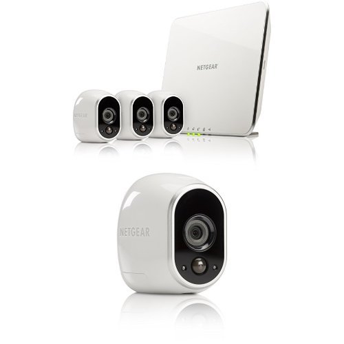 Arlo Smart Home Security Camera System - 5 Camera Bundle, 3 Camera Kit with Base Station and 2 Add On Camera