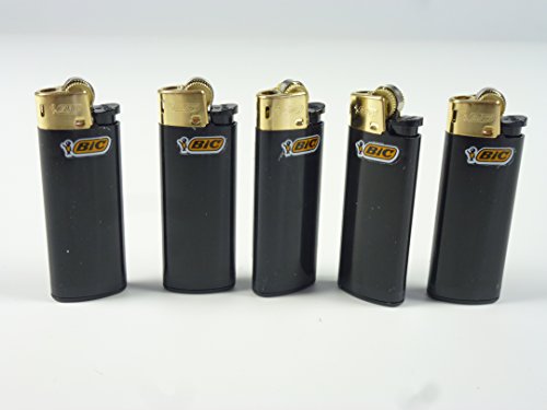 Preisvergleich Produktbild 10 Stück BIC Feuerzeug Reibrad Mini J25, gold